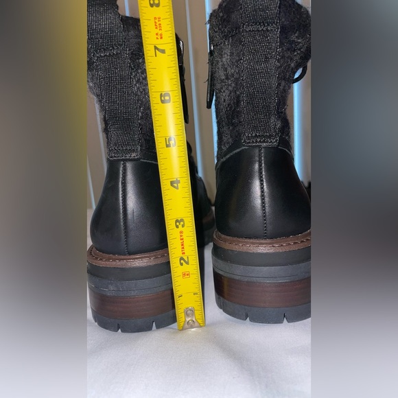 NEW LOUISE ET CIE LO SARNI3 BLACK LEATHER DUCK BOOTS SIZE 9.5 - Picture 16 of 16